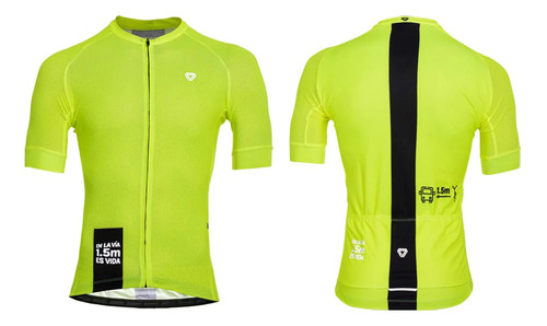 Jersey Ciclismo M/c Hombre Gw Alta Visibilidad Amarillo Neon