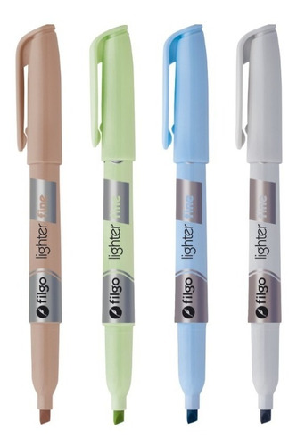 Imagen 4 de 10 de Set X 10 Colores Pastel De Resaltador Filgo Fine Novedad