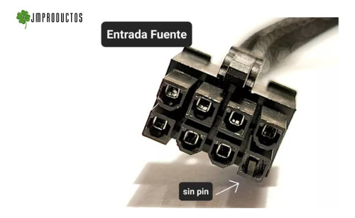 Cable Fuente Poder Psu 8 (7) Pin A 2 X 8 Pin (6+2) + Envio