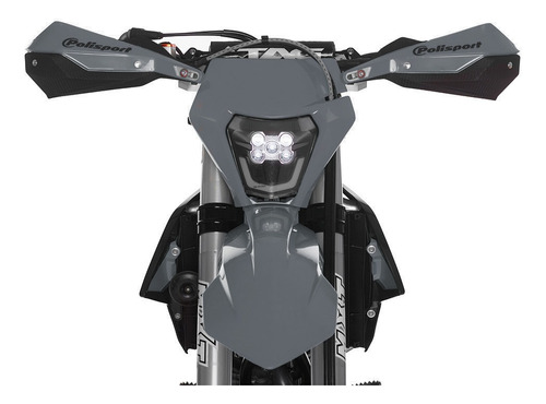 Cubre Puños Yamaha Yz 250 450 Motocross Aluminio Gris/negro