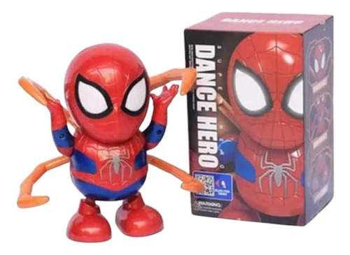 Muñeco Spiderman Bailarín Hero Dance Con Movimiento A Pila