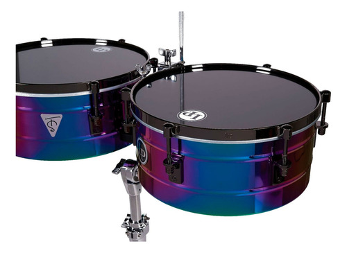 Timbales Lp Tony Succar Sinature Lp257-ts Rainbow Chrome