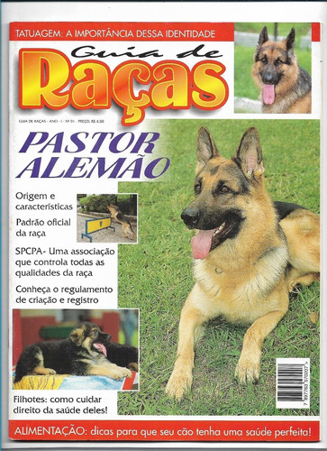 Guia De Raças N 1 Pastor Alemão Revista Cachorro Pet 