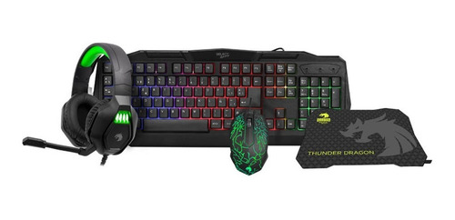 Kit Gamer Select Gaming 4 En 1 Sg-k1 Teclado Mouse Audífonos