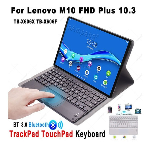 Estuche Con Teclado Para Lenovo K10 Fhd Plus De 10.3 Pulgada