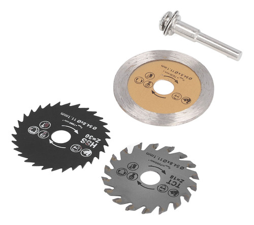 Hoja De Sierra Circular Hss Wood, 4 Piezas, 7000 Rpm, Corte