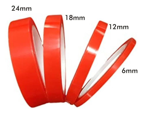Imagen 5 de 6 de ¡ Cinta Doble Faz De Poliéster 6mm X 50 Mts Soco !!