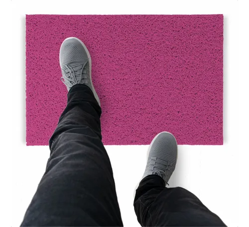 comprar Tapete Capacho De Vinil Liso Higiene 450x60cm Rosa Pink