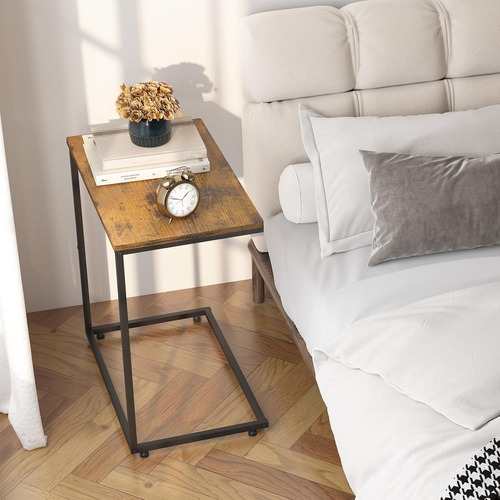 Mesa C 20.5 Marrón Rústica Con Pies Ajustables