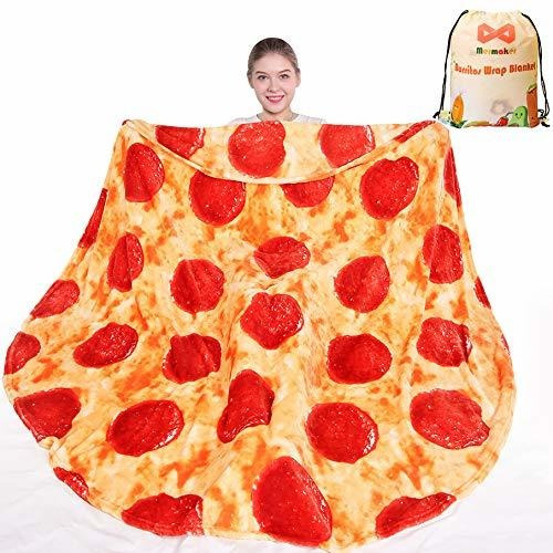 Mermaker Pepperoni Pizza Blanket 2.0 Doble Sidilla 71 Dvdgf