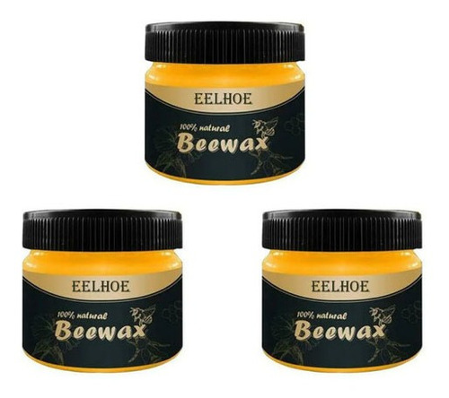 Superficie De Madera Cera De Abejas 3pcs