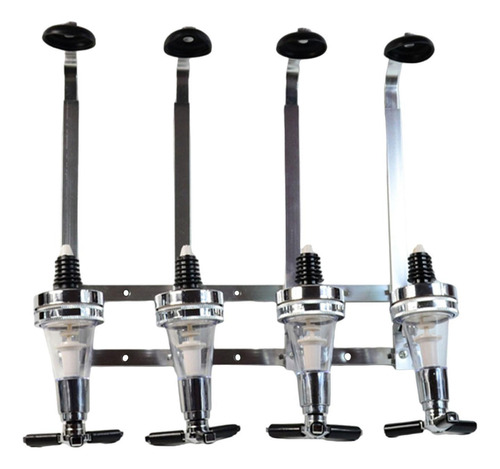 4 Botella Óptica De Montaje En Pared Soporte Dispensador