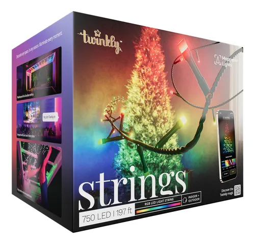 Twinkly Strings 750 Led Rgb, Tira De Luz Led Mapable Para E.
