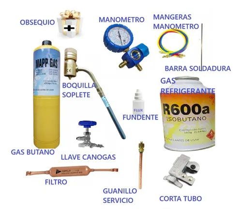 Kit Reparación Carga De Gas Para Neveras Refrigeradores R600