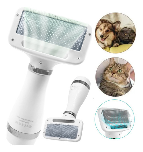2 Em 1 Secador Cabelo Pente Escova Cão Gato Secar Portátil