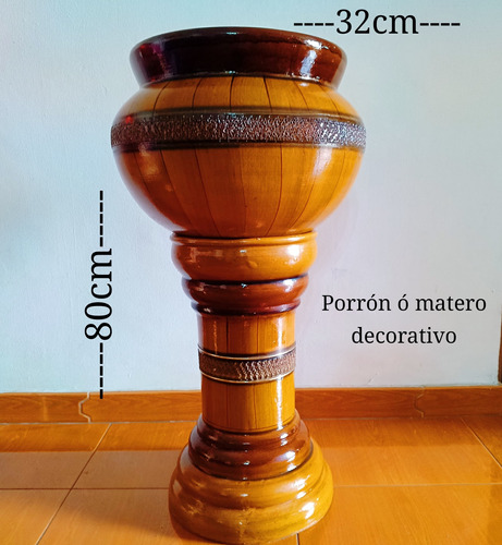 Matero De Cerámica Con Pedestal