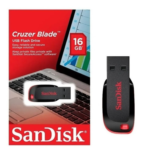 Imagen 3 de 5 de Pendrive 16gb Sandisk Original Usb Pack X 10 Mayorista