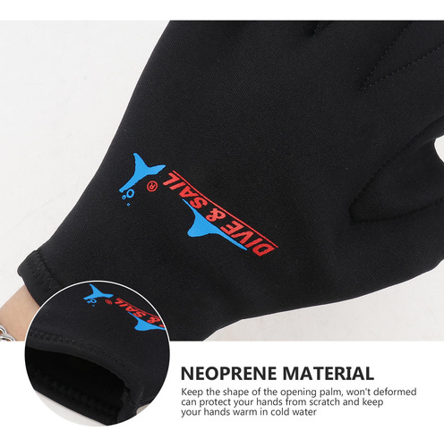 1 Par De Guantes De Natación Con Correas Para Entrenamiento