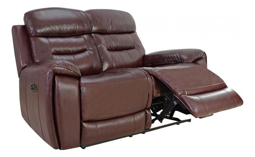 Sofá C/recliner 2 Cuerpos Cuero Memphis Power