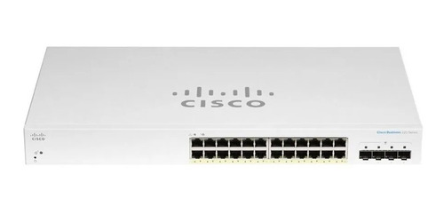 Imagen 3 de 4 de Switch Cisco Cbs220-24t-4g Admin. L2 De 24 Puertos + 4 Sfp