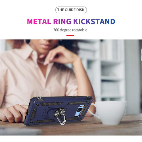 Funda Uso Rudo Golpes Para Galaxy S8+/s8 Plus Carcasa+mica Azul Samsung Galaxy S8+/s8 Plus