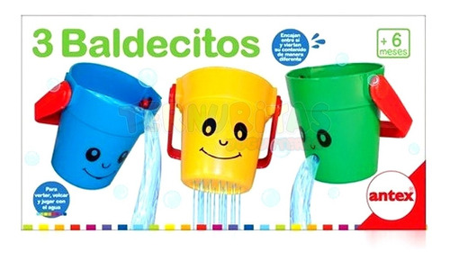 3 Baldecitos Antex Bebe Niños Didactico Juego Baño Encastre