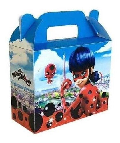 Caja Sorpresa Ladybug Original X 6 Cotillón Activarte