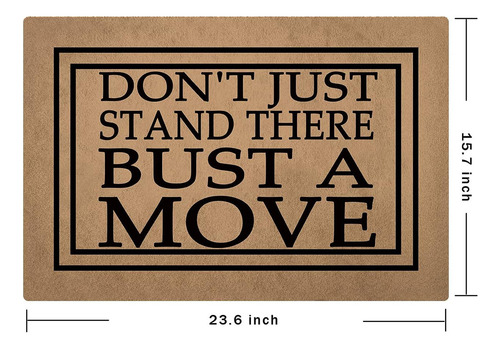 Funny Mat Just Stand There Bust Move - Felpudo De Inter...