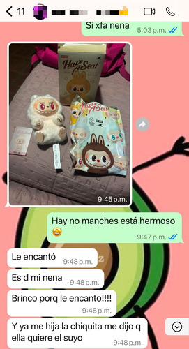 Labubus (originales) Hace A Seat Con Código Qr Verificalo