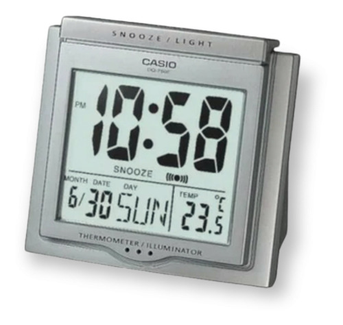 Reloj Despertador Casio Con Termómetro Dq750