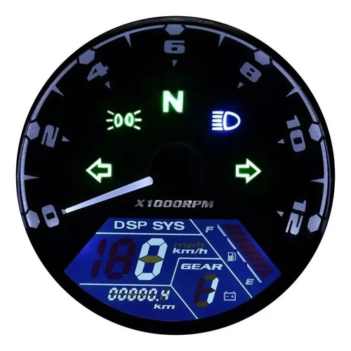 Velocimetro Digital Universal Moto Cafe Racer Giros