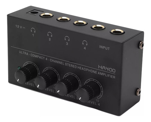 Mini Amplificador De Fone De Ouvido Estéreo Ha400 4 Canais