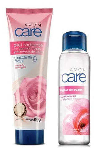 Agua + Mascarilla Facial Agua De Rosas - L A $12950