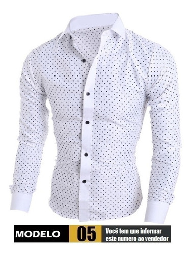 Comprando 2 Frete Grátis Camisa Social Slim Premium 4% Lycra