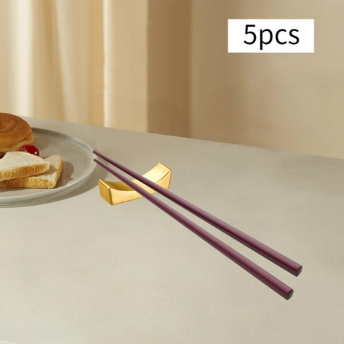Suporte Para Descanso De Pauzinhos Multifuncional Dourado