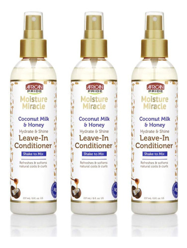 African Pride Moisture Miracle - Acondicionador Sin Enjuague