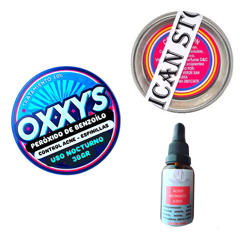 Ácido Retinoico + Oxy 10% + Crema Andrin - g a $278