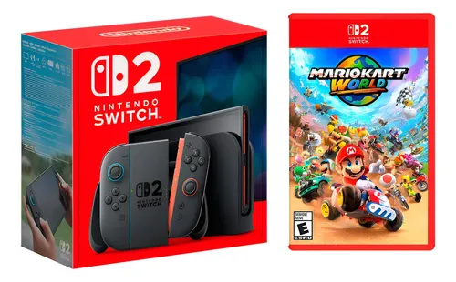 Consola Nintendo Switch 2+ Mario Kart World Black | MercadoLivre