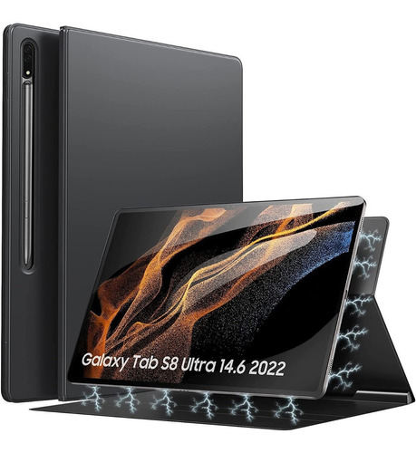 Moko Book Cover Para Galaxy Tab S8 Ultra X900 Con Portalapiz