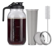 Comprar Cafetera Helada Cold Brew Mason Jar, Vidrio Duradero, 64 L