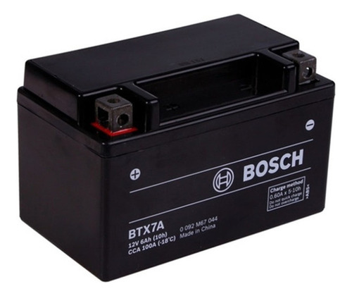 Bateria Moto Gel Ytx7a-bs Bosch 12v 6ah Zanella Rx 17/18