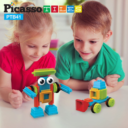 Juego De 41 Piezas De Bloques De Construcción Educativos