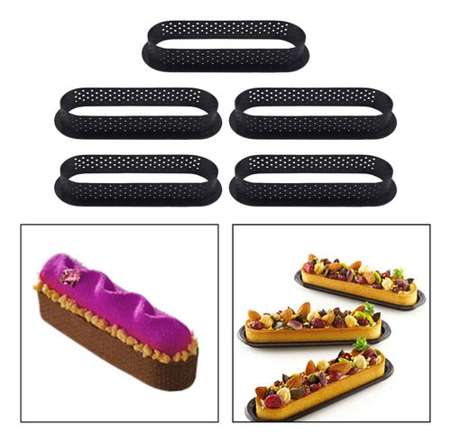 5 Moldes Perforados Para Tartas, Anillos Para Tartas Diy C