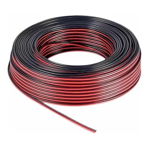 Cable Sonido Bafle Rojo Negro 2x2.5 Mm X 100 Mts / T