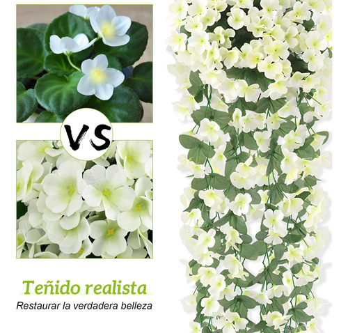 4pcs Flores Artificiais Suspensas De Glicínias, Buganvílias