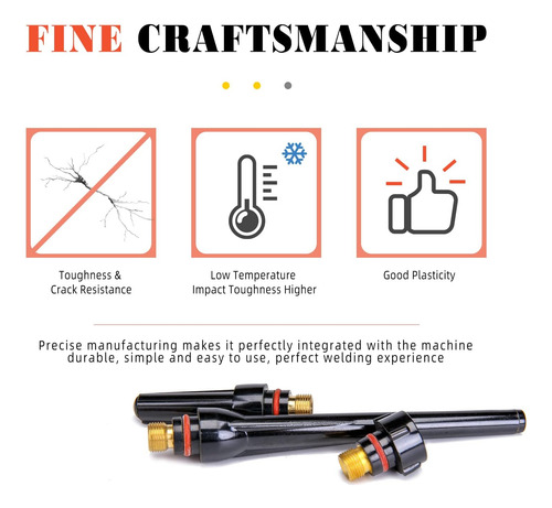 Kit De Antorcha Tig De 55 Uds Tig Lente De Gas Collet Cuerpo
