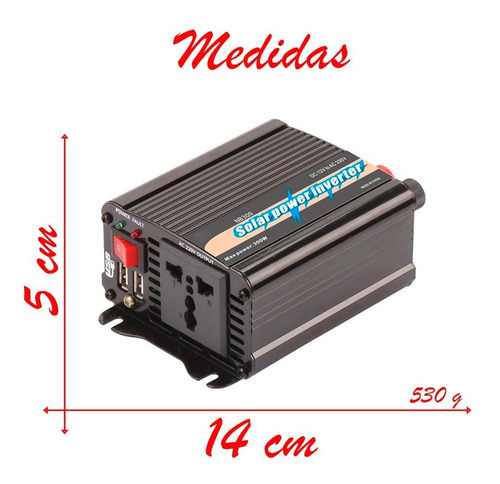 Inversor Tensão 300w 12v Para 220v Veicular Transformador Co