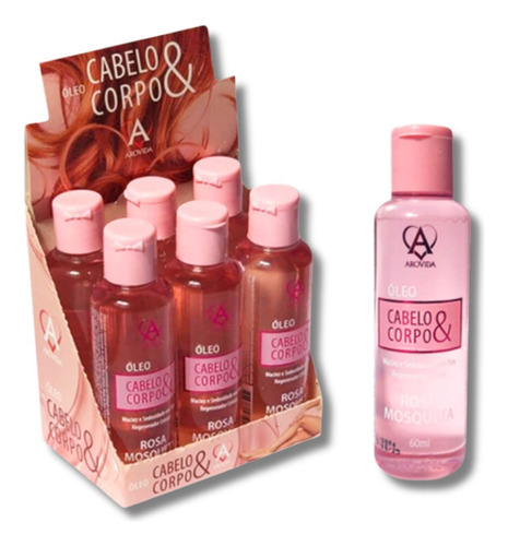  Óleo Para Cabelo & Corpo Rosa Mosqueta Caixa C/06 - Arovida