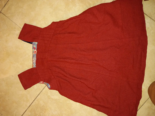 Jumper De Tela De Lana En Color Rojo Talle 5/6 Zara Kids