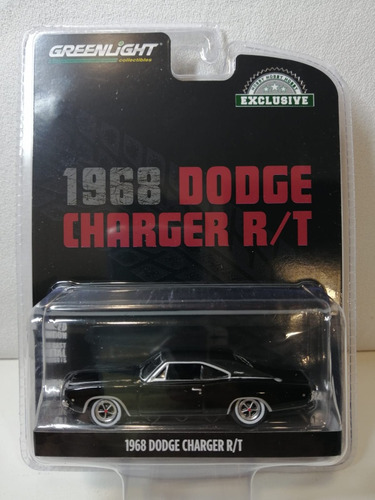 Negro 1968 Dodge Charger R/t Escala 1 64 Marca Greenlight 